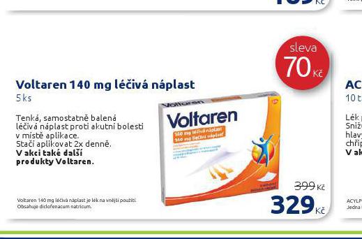VOLTAREN 140 mg LIV NLAST