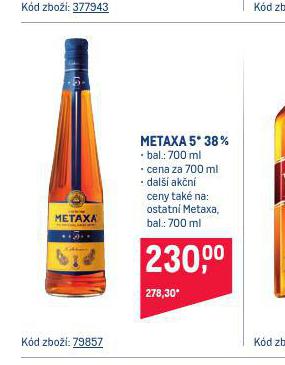 METAXA 5* 38%