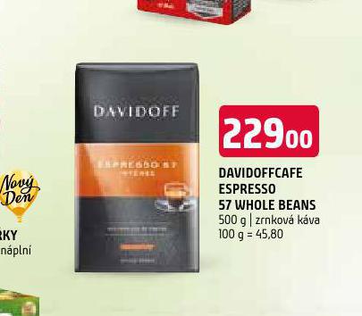 DAVIDOFF CAFFE ESPRESSO 57 WHOLE BEANS