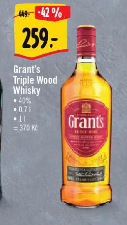 GRANT'S TRIPLE WOOD WHISKY