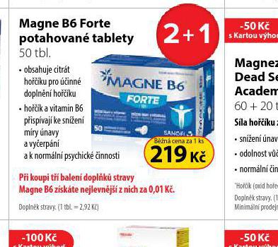 MAGNE B6 FORTE POTAHOV TABLETY