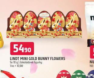 LINDT MINI GOLD-BUNNY FLOWERS