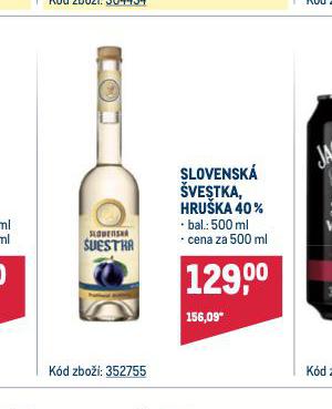 SLOVENSK VESTKA, HRUKA 40%