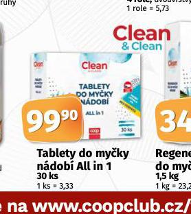 CLEAN & CLEAN TABLETY ALL IN 1 DO MYKY