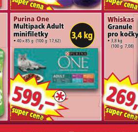 PURINA ONE MULTIPACK ADULT MINIFILETKY