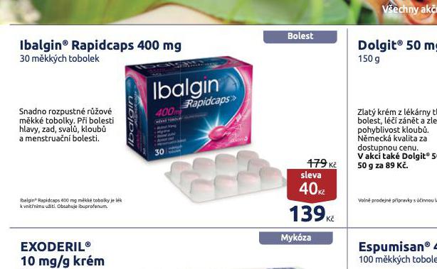 IBALGIN RAPIDCAPS 400 mg