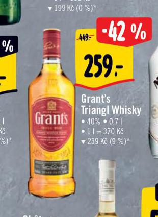 GRANT'S TRIANGL WHISKY