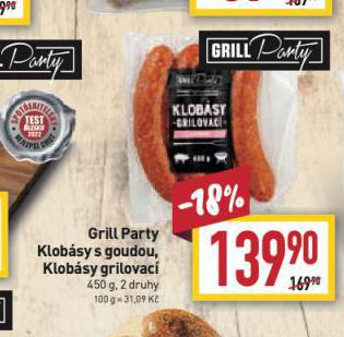 GRILL PARTY KLOBSKY S GOUDOU