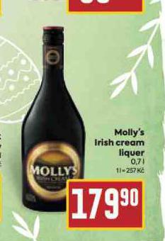 MOLLY'S IRISH CREAM LIQUER