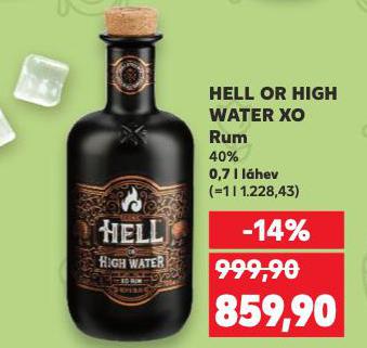HELL OR HIGH WATER XO RUM