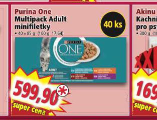 PURINA ONE MULTIPACK ADULT MINIFILETKY