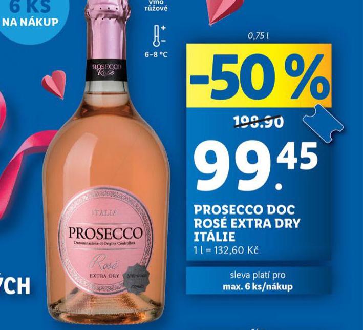 PROSECCO DOC ROS EXTRA DRY ITLIE