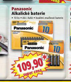 PANASONIC ALKALICK BATERIE