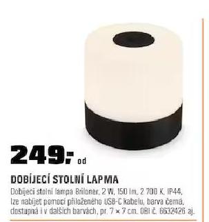 DOBJEC STOLN LAMPA