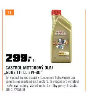 CASTROL MOTOROV OLEJ