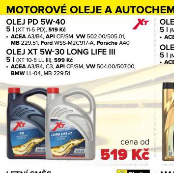 OLEJ XT 5W-30 LONG LIFE III