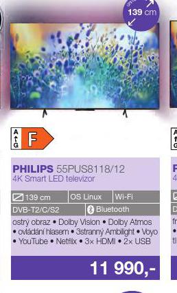 4K SMART LED TELEVIZOR PHILIPS 139 CM