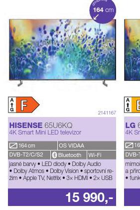 4K SMART MINI LED TELEVIZOR HISENSE 164 CM