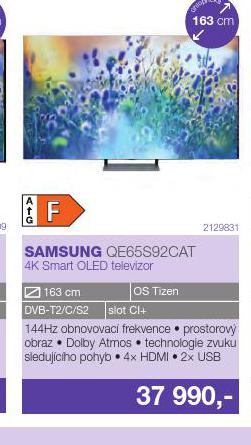 4K SMART OLED TELEVIZOR SAMSUNG 163 CM