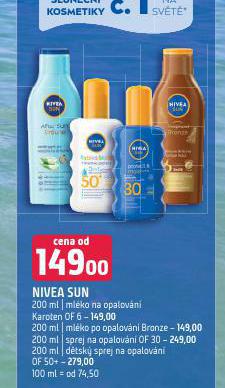 NIVEA SUN MLKO NA OPALOVN