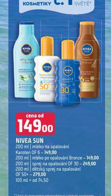 NIVEA SUN MLKO PO OPALOVN