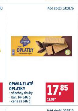 OPAVIA ZLAT OPLATKY