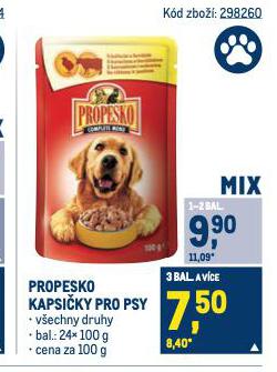 PROPESKO KAPSIKY PRO PSY