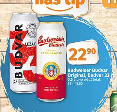 PIVO BUDWEISER BUDVAR