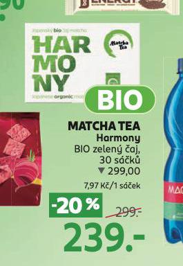 MATCHA TEA HARMONY BIO ZELEN AJ