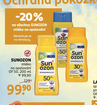 SUNOZON MLKO NA OPALOVN