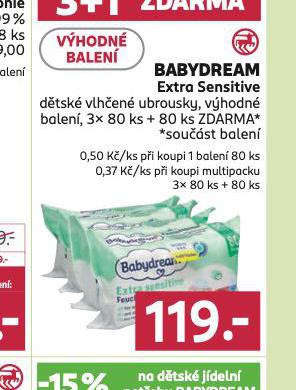 BABYDREAM EXTRA SENSITIVE DTSK VLHEN UBROUSKY