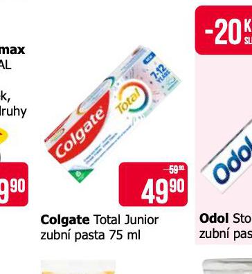 COLGATE TOTAL JUNIOR ZUBN PASTA