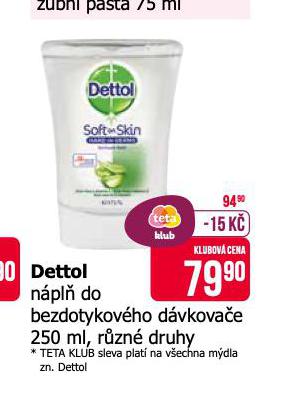 DETTOL NPL DO BEZDOTYKOVHO DVKOVAE