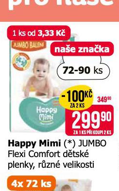 HAPPY MIMI JUMBO FLEXI COMFORT DTSK PLENKY