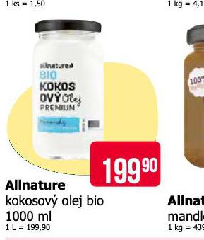 ALLNATUTE BIO KOKOSOV OLEJ BIO