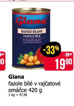 GIANA FAZOLE BL V RAJATOV OMCE