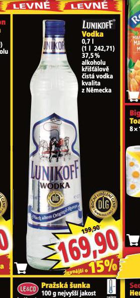 LUNIKOFF VODKA