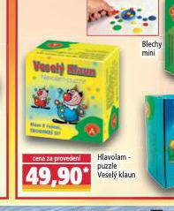 HLAVOLAM PUZZLE VESEL KLAUN