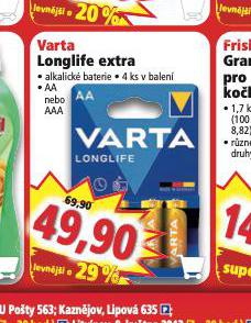 VARTA LONGLIFE EXTRA