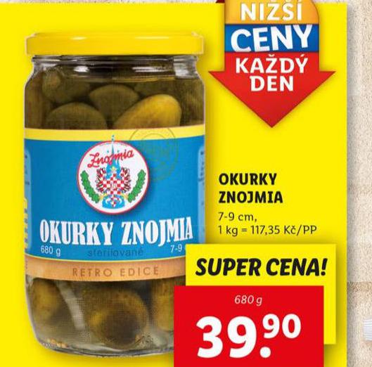 OKURKY ZNOJMIA