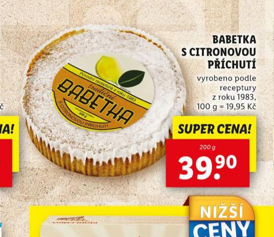 BABETKA S CITRONOVOU PCHUT