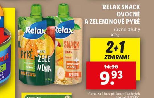 RELAX SNACK OVOCN A ZELENINOV PYR