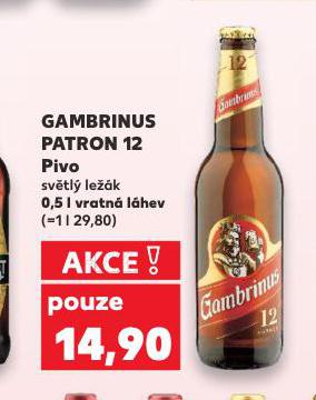 PIVO GAMBRINUS PATRON 12