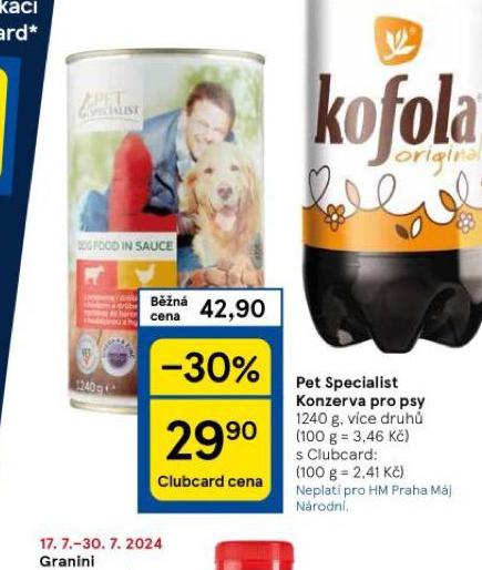 PET SPECIALIST KONZERVA PRO PSY