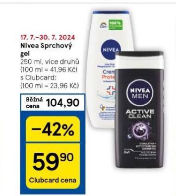 NIVEA SPRCHOV GEL