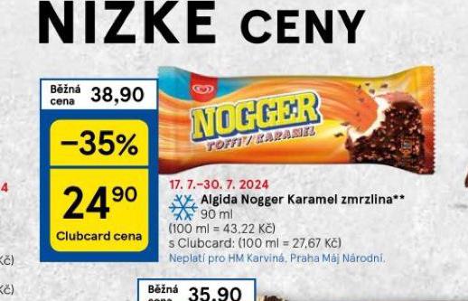 ALGIDA NOGGER ZMRZLINA