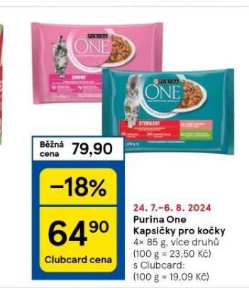 PURINA ONE KAPSIKA PRO KOKY