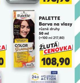 PALETTE BARVA NA VLASY