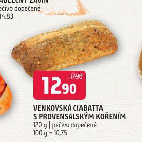 VENKOVSK CIABATTA S POVENSLSKM KOENM