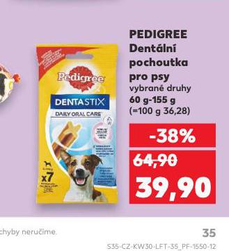 PEDIGREE DENTLN POCHOUTKY PRO PSY